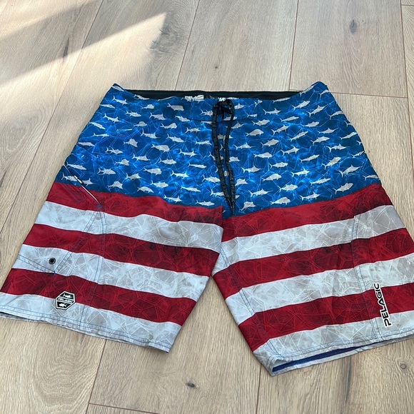 Pelagic Swim Pelagic Mens Americamo Board Shorts Poshmark